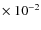 $\times~10^{-2}$