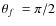 $\hbox{$\theta_{f}$ }=\pi/2$