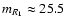 $m_{R_1}\approx 25.5$