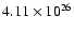 $4.11\times 10^{26}$