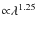 ${\propto}\lambda^{1.25}$