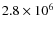 $2.8\times 10^{6}$