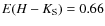 $E(H-K_{\rm S}) = 0.66$
