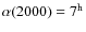 $\alpha(2000) = 7^{\rm h}$