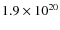 $1.9 \times 10^{20}$