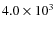 $4.0 \times 10^3$