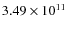 $3.49\times 10^{11}$