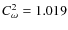 $C_{\omega }^2=1.019$