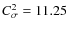 $C_{\sigma }^2=11.25$