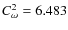 $C_{\omega }^2=6.483$