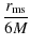 $\displaystyle \frac{r_{\rm ms}}{6M}$