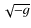 $\sqrt{-g}$