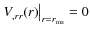 $\left.V_{,rr}(r)\right\vert _{r=r_{\rm ms}}=0$
