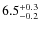 $\rm 6.5_{-0.2}^{+0.3}$