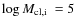 $\log{\mbox{$M_{\rm cl,i}$ }}=5$