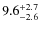 $\rm 9.6_{-2.6}^{+2.7}$