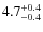 $\rm 4.7_{-0.4}^{+0.4}$