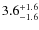 $\rm 3.6_{- 1.6 }^{+1.6}$