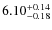 $\rm 6.10_{-0.18}^{+0.14}$