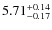 $\rm 5.71_{-0.17}^{+0.14}$