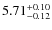 $\rm 5.71_{-0.12}^{+0.10}$