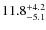 $\rm 11.8_{-5.1}^{+4.2}$