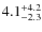 $\rm 4.1_{-2.3}^{+4.2}$