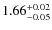 $\rm 1.66_{-0.05}^{+0.02}$