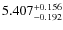 $\rm 5.407_{-0.192}^{+0.156}$