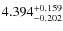 $\rm 4.394_{-0.202}^{+0.159}$