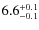 $\rm 6.6_{-0.1}^{+0.1}$
