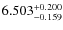 $\rm 6.503_{-0.159}^{+0.200}$