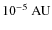 $10^{-5}~{\rm AU}$