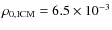 $\rho_{\rm0,ICM}=6.5\times 10^{-3}$
