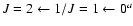 $J=2\leftarrow1/J=1\leftarrow0^a$