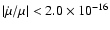 $\left\vert\dot{\mu}/\mu\right\vert < 2.0\times10^{-16}$