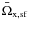 $\bar{\Omega}_{\rm x,sf}$