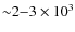 ${\sim}2{-}3\times10^3$