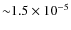 ${\sim}1.5\times10^{-5}$