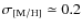 $\sigma_{\rm [M/H]}\simeq 0.2$