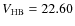 $V_{{\rm HB}}=22.60$