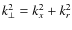 \(k_{\perp}^{2}=k_{x}^{2}+k_{r}^{2}\)