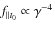 $\textit{f}_{\parallel t_{0}}\propto\gamma^{-4}$