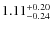 $\rm 1.11_{-0.24}^{+0.20}$