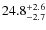 $\rm 24.8_{-2.7}^{+2.6}$