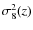 $\sigma_8^2(z)$