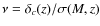 $\nu=\delta_{c}(z)/\sigma(M,z)$