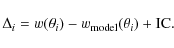 \begin{displaymath}
\Delta_i = w(\theta_i)-w_{\rm model}(\theta_i)+{\rm IC}.
\end{displaymath}