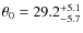 $\theta_0=29.2_{-5.7}^{+5.1}$