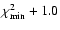 $\chi ^2_{\rm min}+1.0$